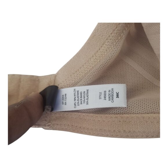 CT2065 Paramour Beige Underwire Bra 36C - Picture 7 of 8